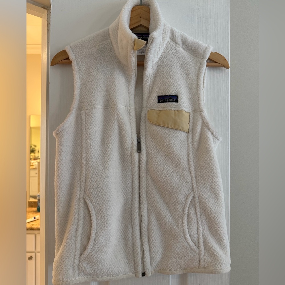 Patagonia Cream Fleece Vest